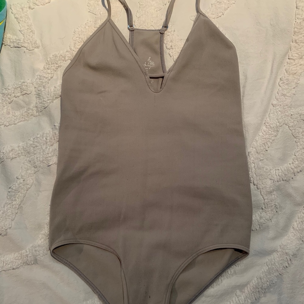 grey free people body suit! never worn!